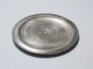 Overglaze silver plate